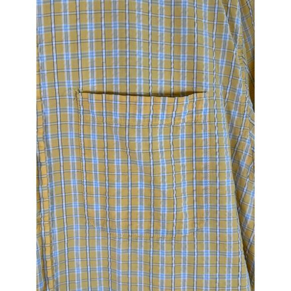 LL Bean Mens Shirt Top L Tall Plaid Preppy‎ Outdoor Short Sleeve Hiking Gorpcore - Picture 5 of 10